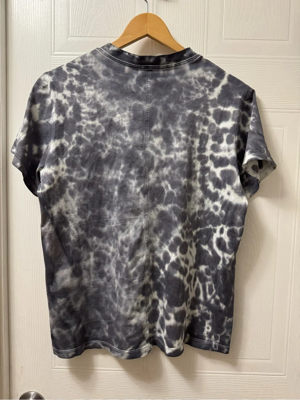 lululemon athletica Black and White Tie-Dye Crewneck Tee